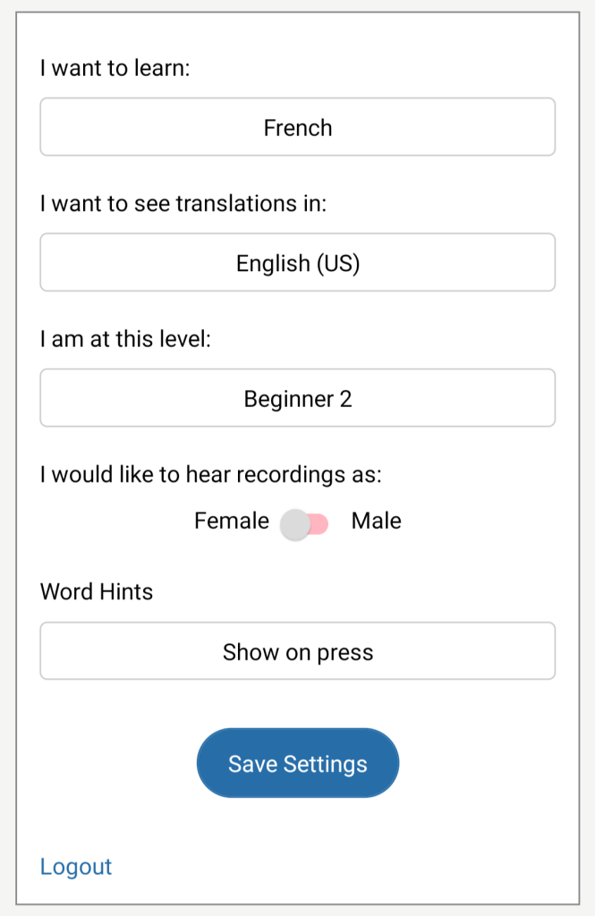 Speechling for Spanish speaking practice